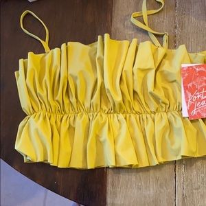 Kortni Jeane ruffle swim top